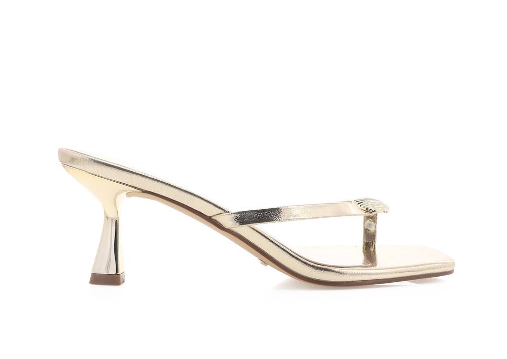 NEW BILLINI women's xantara heels in gold metallic